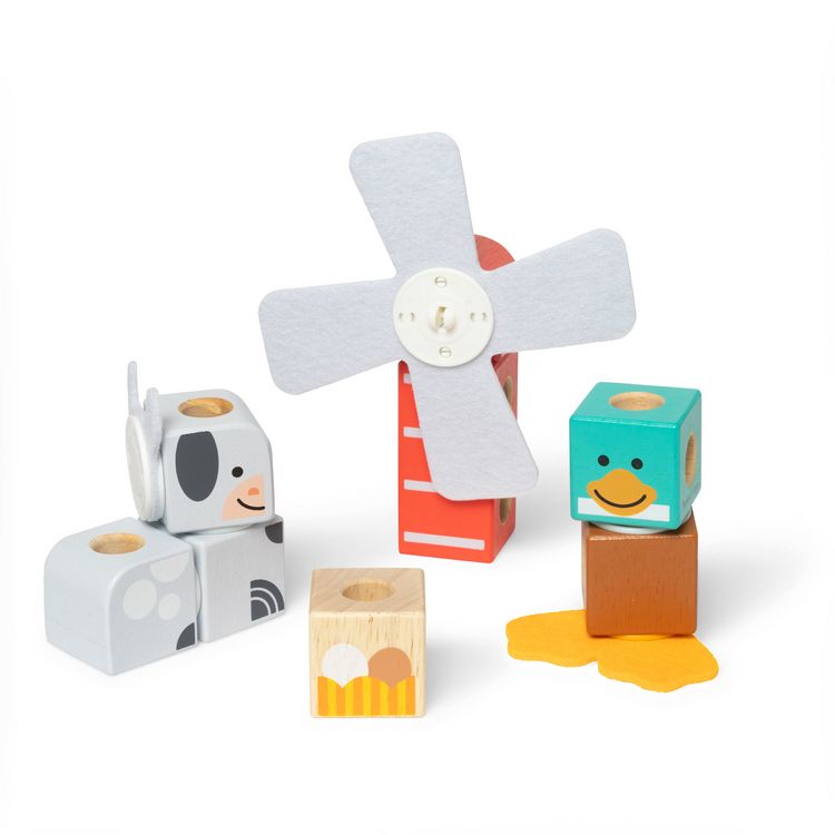 Produktbild: Melissa & Doug Blockables Bauernhoffreunde Bauset