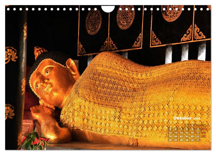 Produktbild: Thailands Buddhas (Wandkalender 2026 DIN A4 quer), CALVENDO Monatskalender