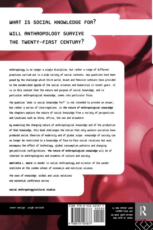 Produktbild: The Future of Anthropological Knowledge