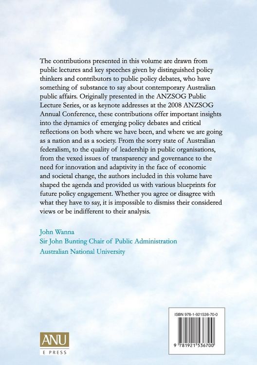 Produktbild: Critical Reflections on Australian Public Policy