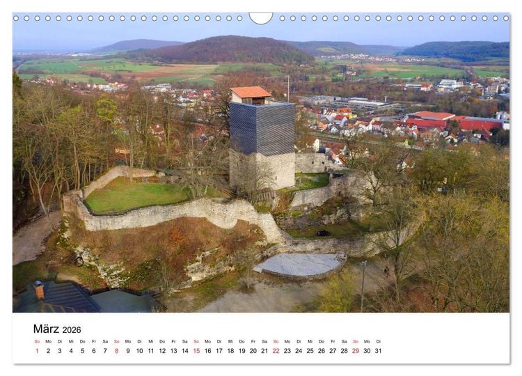 Produktbild: Deutschlands Burgen - Der S&uuml;den von oben (Wandkalender 2026 DIN A3 quer), CALVENDO Monatskalender