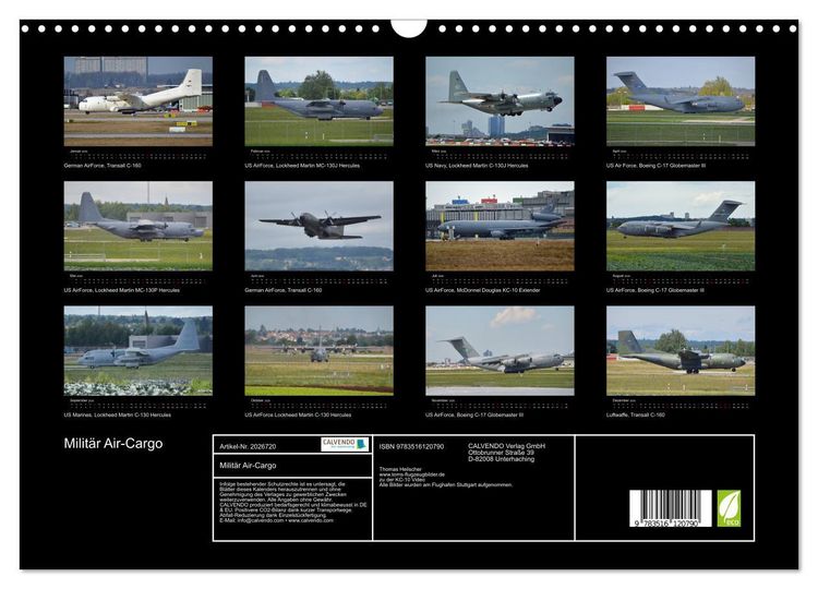 Produktbild: Milit&auml;r Air-Cargo (Wandkalender 2026 DIN A3 quer), CALVENDO Monatskalender