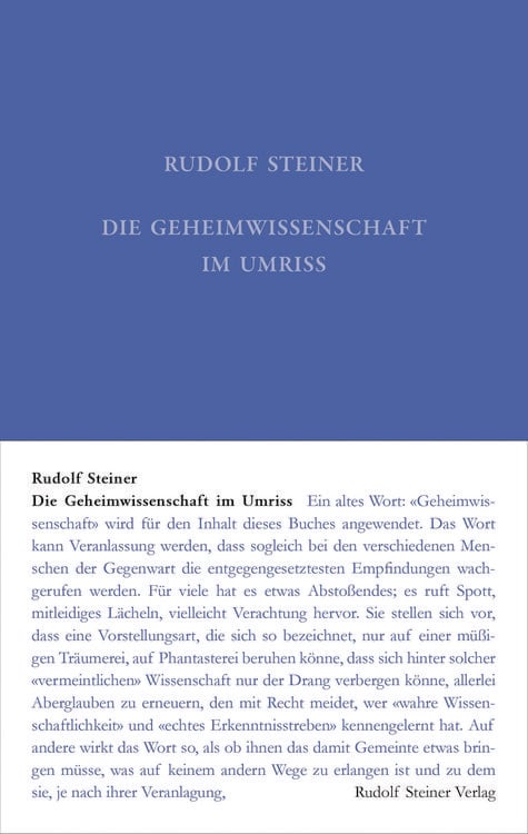 Produktbild: Die Geheimwissenschaft im Umriss