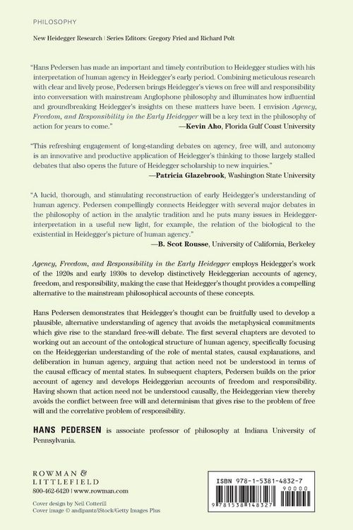 Produktbild: Agency, Freedom, and Responsibility in the Early Heidegger