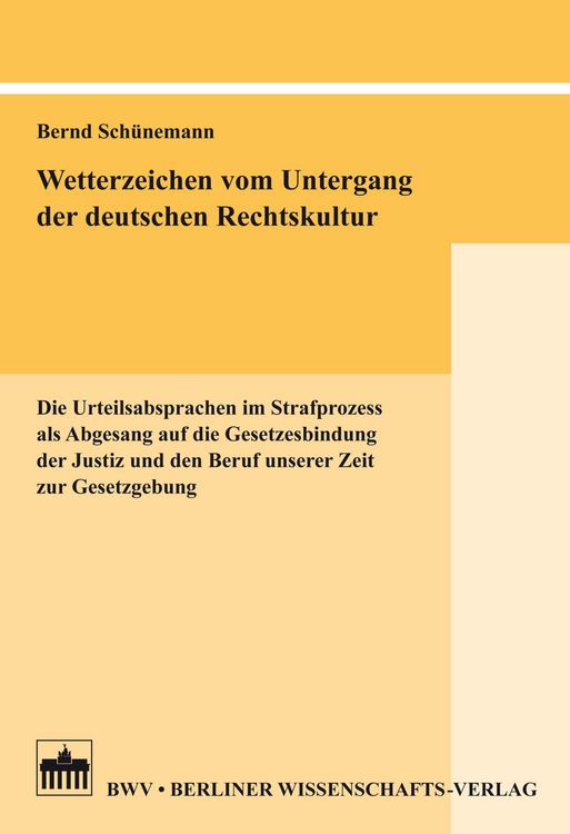 Produktbild: Wetterzeichen vom Untergang der deutschen Rechtskultur