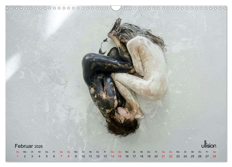 Produktbild: Akt in Farbe &ndash; schwarzwei&szlig; (Wandkalender 2026 DIN A3 quer), CALVENDO Monatskalender