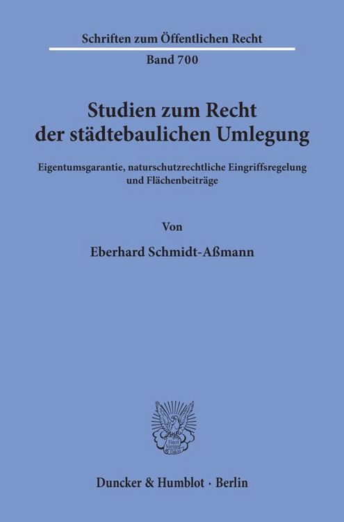 Produktbild: Studien zum Recht der st&auml;dtebaulichen Umlegung.