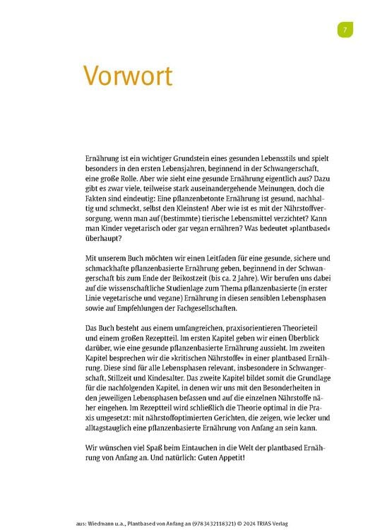 Produktbild: Plantbased von Anfang an: Baby & Kleinkind, Schwangerschaft & Stillzeit