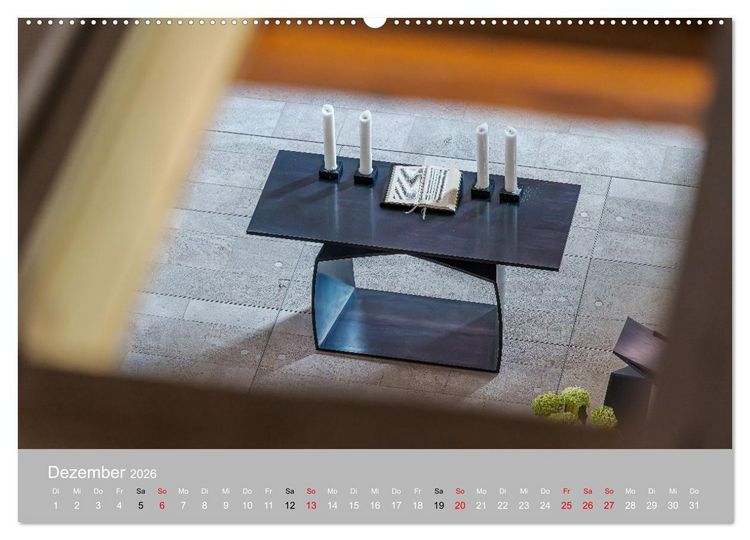 Produktbild: Backnang - Panoramablicke in die Stiftskirche (Wandkalender 2026 DIN A2 quer), CALVENDO Monatskalender