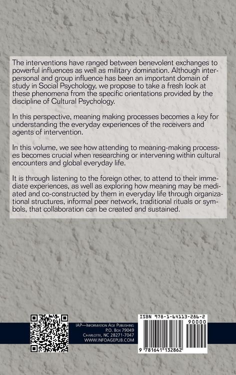 Produktbild: Cultural Psychology of Intervention in the Globalized World