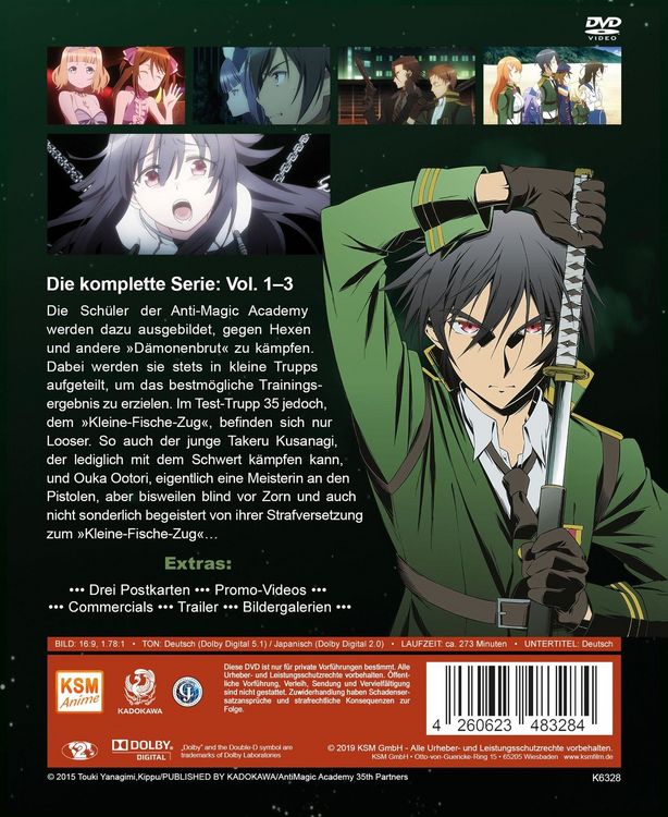 Produktbild: Anti Magic Academy - Test-Trupp 35: Gesamtedition (Episode 01-12) [3 DVDs]