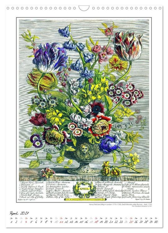 Produktbild: Henry Fletcher. Blumen und Fr&uuml;chte - Kunstkalender (Wandkalender 2027 DIN A3 hoch), CALVENDO Monatskalender