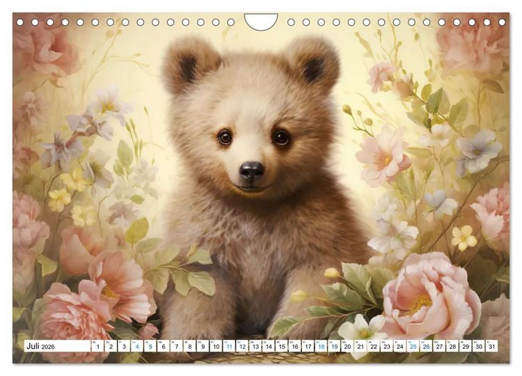 Produktbild: Tierisch s&uuml;&szlig;! (Wandkalender 2026 DIN A4 quer), CALVENDO Monatskalender