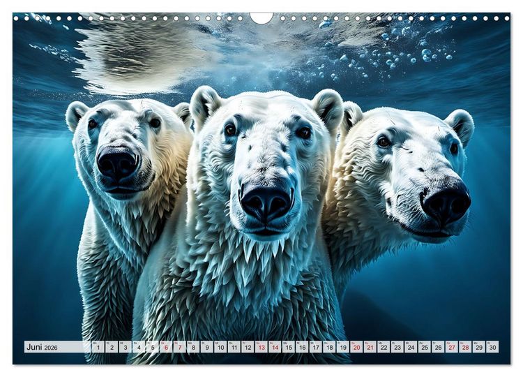 Produktbild: Im magischen Land der Eisb&auml;ren (Wandkalender 2026 DIN A3 quer), CALVENDO Monatskalender