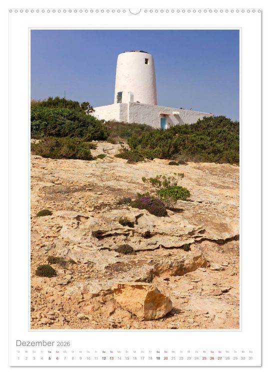 Produktbild: Ibiza und Formentera (Wandkalender 2026 DIN A2 hoch), CALVENDO Monatskalender