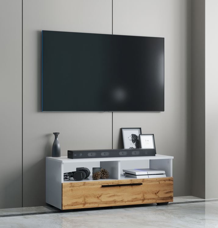Produktbild: Holz TV Lowboard M&ouml;bel Fernsehschrank Arila L