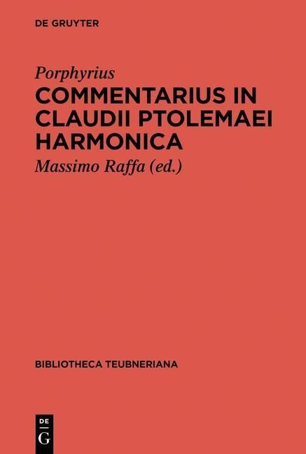 Produktbild: Commentarius in Claudii Ptolemaei Harmonica