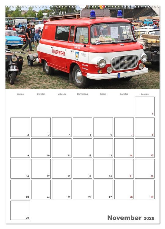 Produktbild: Ost-Oldtimer in Magdeburg (hochwertiger Premium Wandkalender 2026 DIN A2 hoch), Kunstdruck in Hochglanz