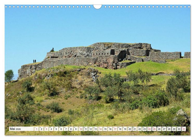 Produktbild: Inkabauten in PERU, Bauwerke eines gro&szlig;en Reiches (Wandkalender 2026 DIN A3 quer), CALVENDO Monatskalender