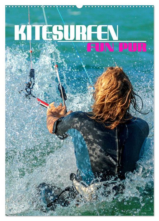 Produktbild: Kitesurfen - Fun pur (Wandkalender 2026 DIN A2 hoch), CALVENDO Monatskalender