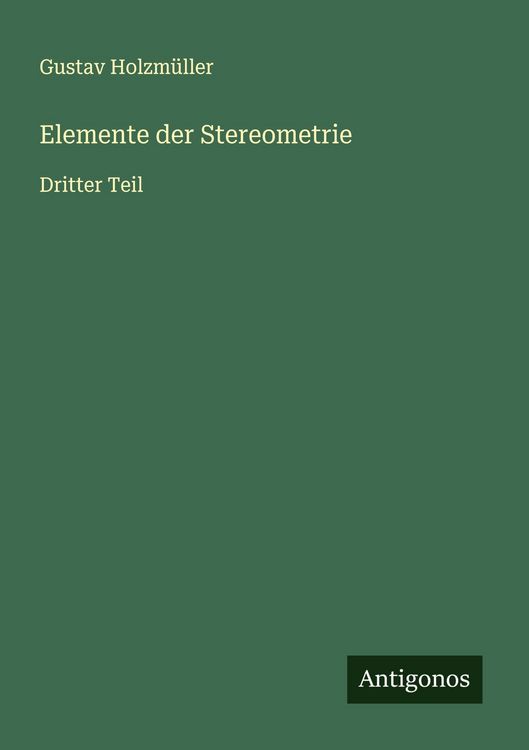 Produktbild: Elemente der Stereometrie