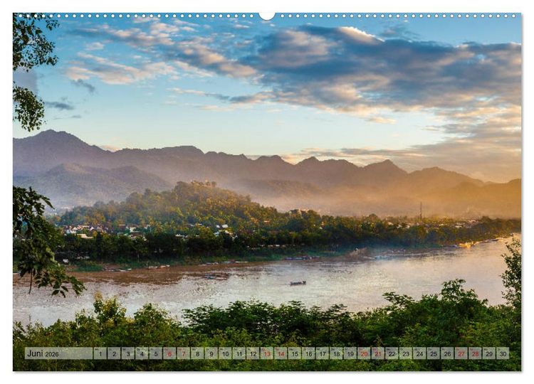 Produktbild: Laos - An den Ufern des Mekong (Wandkalender 2026 DIN A2 quer), CALVENDO Monatskalender