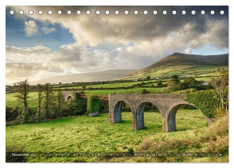 Produktbild: Irland - Zauberhafte Insel in gr&uuml;n (Tischkalender 2026 DIN A5 quer), CALVENDO Monatskalender
