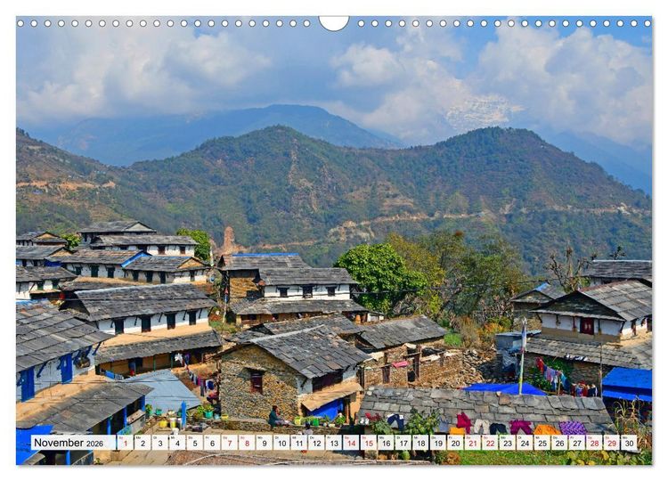 Produktbild: Der POON HILL TREK in NEPAL (Wandkalender 2026 DIN A3 quer), CALVENDO Monatskalender