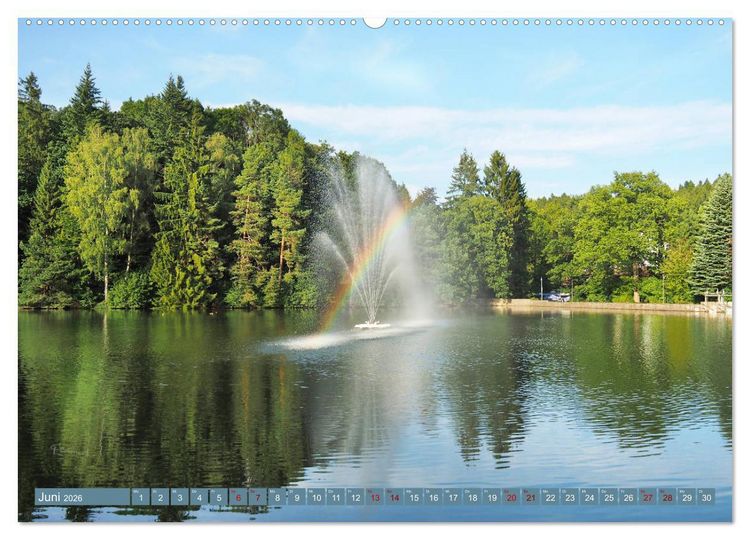 Produktbild: Bad Sachsa - Landschaftsmomente im S&uuml;dharz (hochwertiger Premium Wandkalender 2026 DIN A2 quer), Kunstdruck in Hochglanz