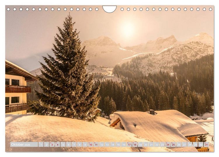 Produktbild: Lech am Arlberg - Winterzauber f&uuml;r das ganze Jahr (Wandkalender 2026 DIN A4 quer), CALVENDO Monatskalender