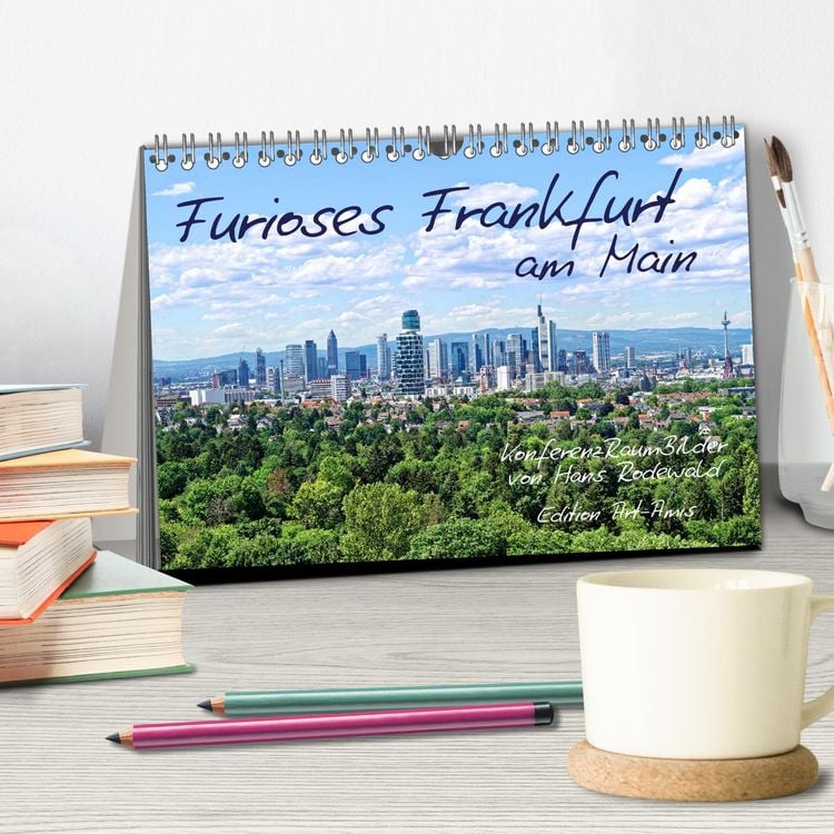 Produktbild: Furioses Frankfurt am Main (Tischkalender 2026 DIN A5 quer), CALVENDO Monatskalender