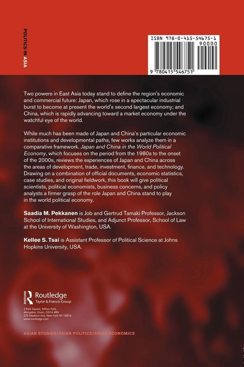 Produktbild: Japan and China in the World Political Economy