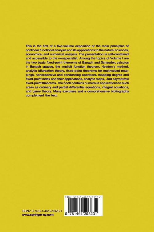 Produktbild: Nonlinear Functional Analysis and its Applications