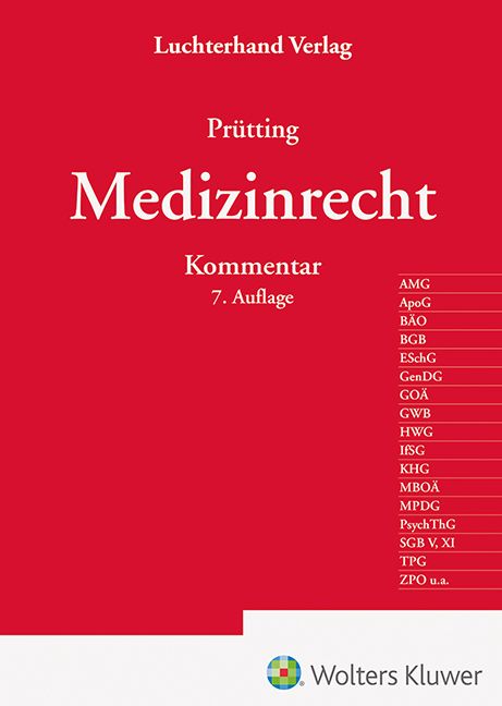 Produktbild: Medizinrecht Kommentar