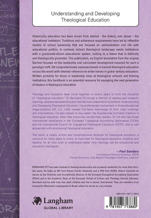 Produktbild: Understanding and Developing Theological Education