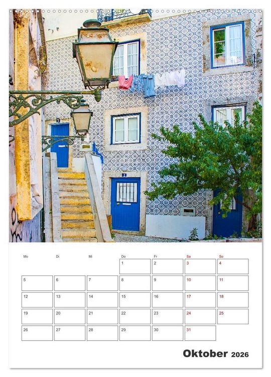 Produktbild: Lissabon - ein Traumreiseziel (Wandkalender 2026 DIN A2 hoch), CALVENDO Monatskalender