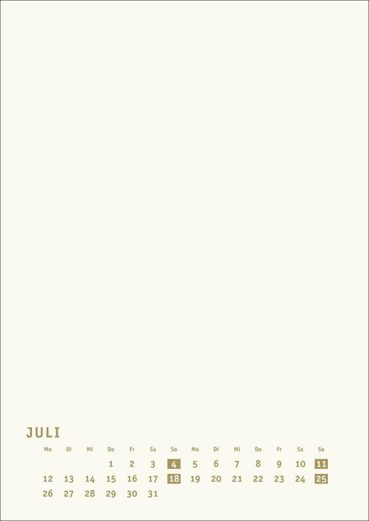 Produktbild: Premium-Bastelkalender gold A4 2027