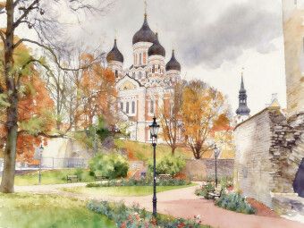 Produktbild: CALVENDO Puzzle Alexander-Newski Kathedrale | 1000 Teile Lege-Gr&ouml;&szlig;e 64x48cm Foto-Puzzle f&uuml;r gl&uuml;ckliche Stunden
