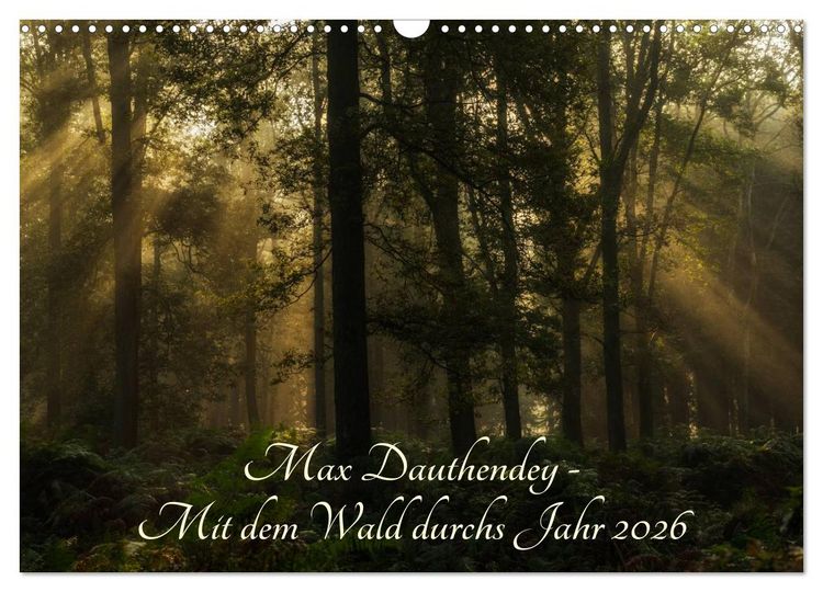 Produktbild: Max Dauthendey - Mit dem Wald durchs Jahr (Wandkalender 2026 DIN A3 quer), CALVENDO Monatskalender