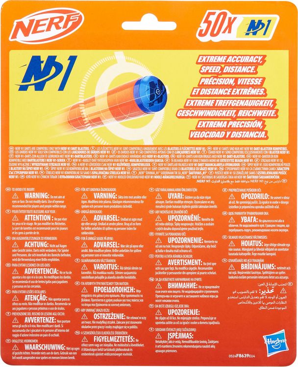 Produktbild: Hasbro F8639EU4 - Nerf N Series N1 Darts 50x, High-Perfomance Dart-Blastern