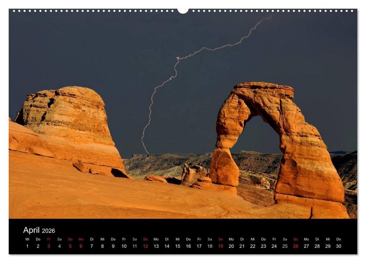 Produktbild: USA - Der Wilde Westen (hochwertiger Premium Wandkalender 2026 DIN A2 quer), Kunstdruck in Hochglanz