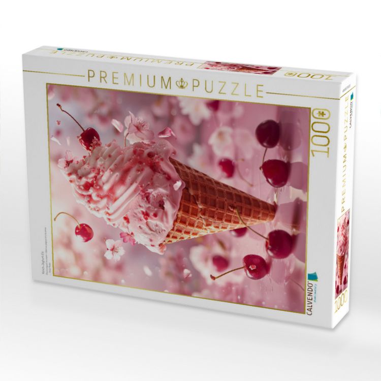 Produktbild: CALVENDO Puzzle Kirsch-Joghurt-Eis | 1000 Teile Lege-Gr&ouml;&szlig;e 64x48cm Foto-Puzzle f&uuml;r gl&uuml;ckliche Stunden