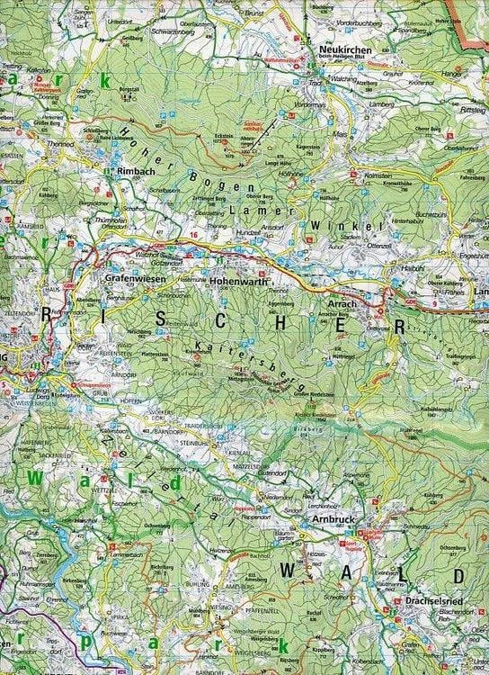 Produktbild: KOMPASS Fahrradkarte 3101 Oberer Bayerischer Wald - Cham 1:70.000