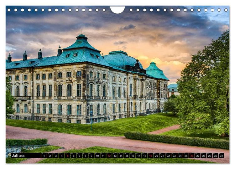 Produktbild: WUNDERVOLLES DRESDEN (Wandkalender 2026 DIN A4 quer), CALVENDO Monatskalender