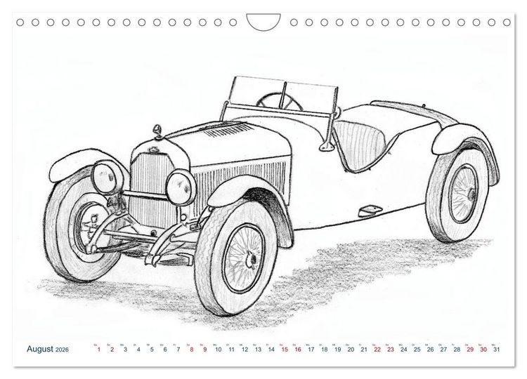 Produktbild: Vintage Sports Cars (Wandkalender 2026 DIN A4 quer), CALVENDO Monatskalender