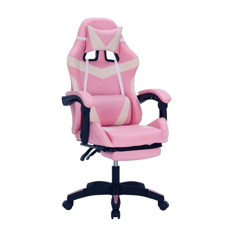 Produktbild: HTI-Living Drehstuhl Krit Eco Pink Weiss PVC Drehstuhl Krit Eco Pink Weiss PVC