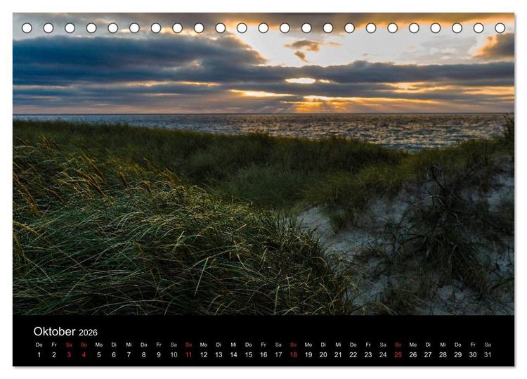Produktbild: D&auml;nemark Westj&uuml;tland (Tischkalender 2026 DIN A5 quer), CALVENDO Monatskalender