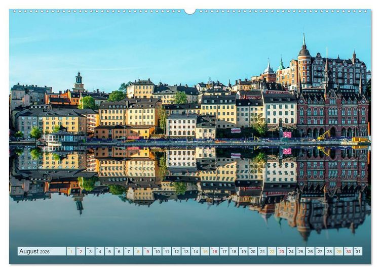 Produktbild: Stockholm - Venedig des Nordens (hochwertiger Premium Wandkalender 2026 DIN A2 quer), Kunstdruck in Hochglanz