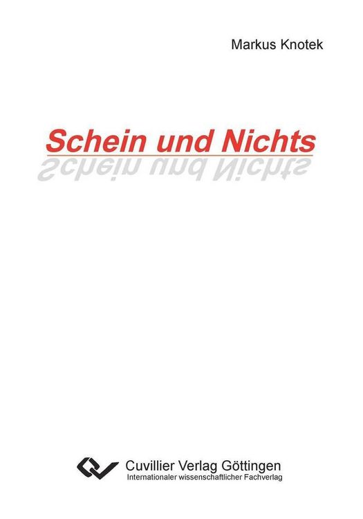Produktbild: Schein und Nichts