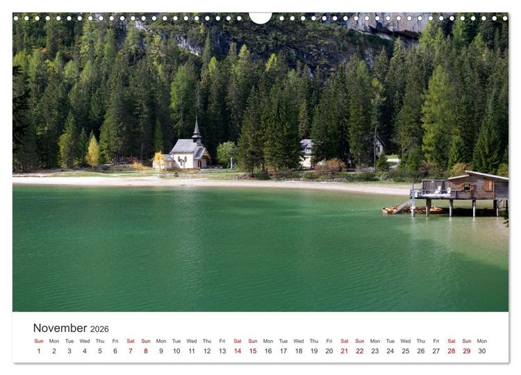 Produktbild: Alpine lakes on the Dolomites (Wall Calendar 2026 DIN A3 landscape), CALVENDO 12 Month Wall Calendar